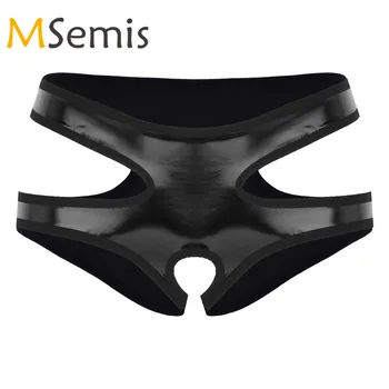 Women's Leotax Swimsuit Lingerie Mini Briefs Shorts Wet Look Leather Crotchless Hollow Out Low Rise Hot Mini Briefs Underwear
Women's Leotax Swimsuit Lingerie Mini Briefs Shorts Wet Look Leather Crotchless Hollow Out Low Rise Hot Mini Briefs Underwear