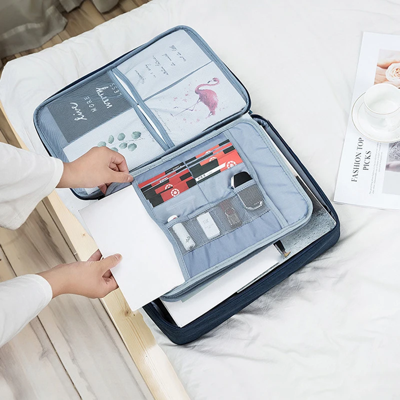 Waterproof Multi-layer Document Storage Bag Office Data Organizer Case Women Travel Finishing Pouch Business Collect Accessories
Waterproof Multi-layer Document Storage Bag Office Data Organizer Case Women Travel Finishing Pouch Business Collect Accessories