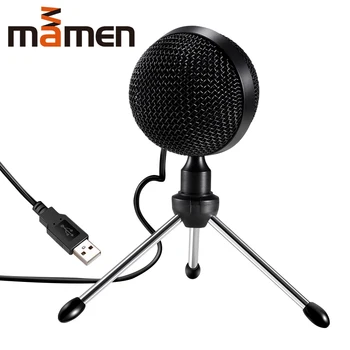 MAMEN USB Condenser Microphone 360 Degree Pickup Table Microphone with min Tripod Omnidirectional Smart Microphone for Meeting
MAMEN USB Condenser Microphone 360 Degree Pickup Table Microphone with min Tripod Omnidirectional Smart Microphone for Meeting