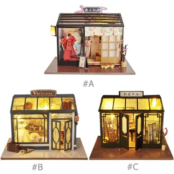 Creative DIY Dollhouse Model Miniature Puzzle Toy Hand-made Wooden Kids Toy for Girlfriend Wedding doll house furniture Gift
Creative DIY Dollhouse Model Miniature Puzzle Toy Hand-made Wooden Kids Toy for Girlfriend Wedding doll house furniture Gift