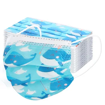50pcs Cartoon Disposable Mask Whale Printed Mouth Masks Masque Protection Three Layer Breathable Face Mask Mouth-muffle Mondmask
50pcs Cartoon Disposable Mask Whale Printed Mouth Masks Masque Protection Three Layer Breathable Face Mask Mouth-muffle Mondmask