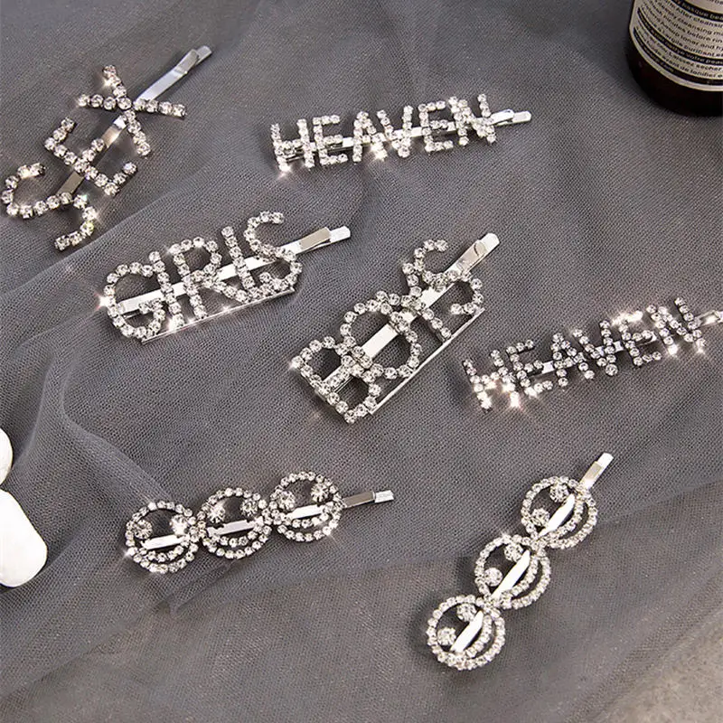 Shining Crystal Letter Hairpins Lady Girls Hair Jewelry Sexy Smile Rhinestones Hair Clip Barrettes gifts
Shining Crystal Letter Hairpins Lady Girls Hair Jewelry Sexy Smile Rhinestones Hair Clip Barrettes gifts
