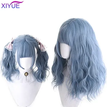 Long Blue Cruly Wigs Synthetic Wigs For Women African American Glueless Wavy Cosplay Wigs with Bangs Heat Resistant Daily Wig
Long Blue Cruly Wigs Synthetic Wigs For Women African American Glueless Wavy Cosplay Wigs with Bangs Heat Resistant Daily Wig