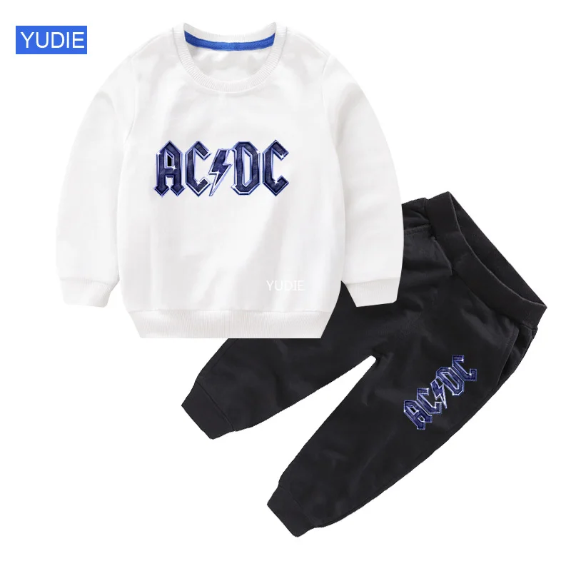 Boys Girls ACDC Cartoon Sweatshirt Tops Pants Outfits 2pcs Set Kids Spring Long-sleeved Sweatshirt Suit acdc Children's Sets
Boys Girls ACDC Cartoon Sweatshirt Tops Pants Outfits 2pcs Set Kids Spring Long-sleeved Sweatshirt Suit acdc Children's Sets