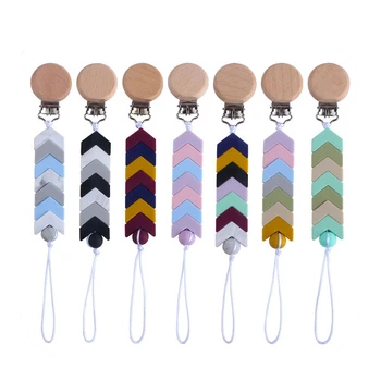 Round Wooden Pacifier Clip Chain Arrow Teething Silicone Beads Anti-drop Chain Multi-Styles Baby Pacifier Chain Dropship
Round Wooden Pacifier Clip Chain Arrow Teething Silicone Beads Anti-drop Chain Multi-Styles Baby Pacifier Chain Dropship