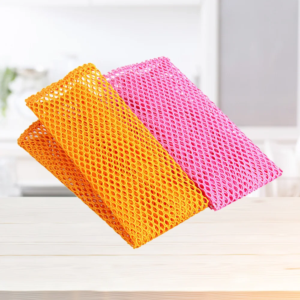 6PCS Mesh Non-stick Oil Dish Cloth Cleaning Cloth Rapid Dry Scourer Mesh Washing Cloths Kitchen Cleaning Cloths (Mixed Color)
6PCS Mesh Non-stick Oil Dish Cloth Cleaning Cloth Rapid Dry Scourer Mesh Washing Cloths Kitchen Cleaning Cloths (Mixed Color)