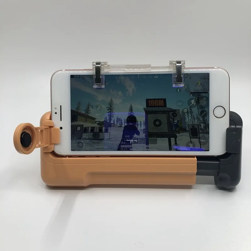 H1 wooden handle K8 mobile gamepad controller for phone trigger Grip Joystick Pubg Fire button for iPhone Android
H1 wooden handle K8 mobile gamepad controller for phone trigger Grip Joystick Pubg Fire button for iPhone Android
