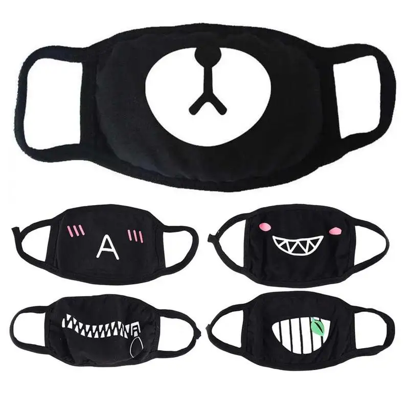 Creative Cotton Face Masks Cute Cartoon Pattern Solid Black Mask Half Face Expressions Mouth Muffle Breathable Winter HOT
Creative Cotton Face Masks Cute Cartoon Pattern Solid Black Mask Half Face Expressions Mouth Muffle Breathable Winter HOT