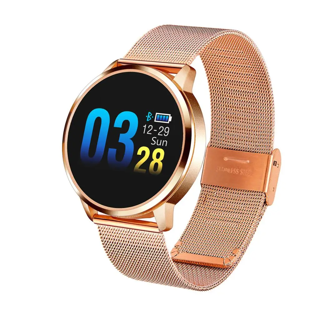 

Q8 Heart Rate Monitor Smart Watch Blood Pressure Oxygen SmartWatch IP67 Pedometer Men Women Sport Fitness Watches