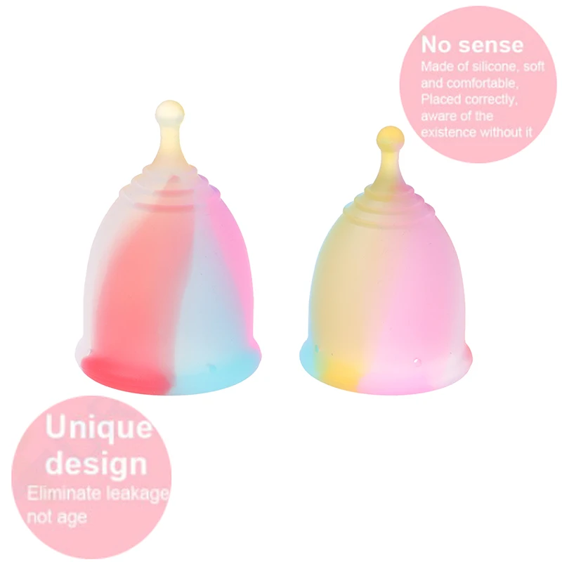 1PCS Women Cup Colorful Soft Silicone Menstrual Cup Feminine Hygiene Menstrual Lady Cup Health Care Period Cup Size S L
1PCS Women Cup Colorful Soft Silicone Menstrual Cup Feminine Hygiene Menstrual Lady Cup Health Care Period Cup Size S L