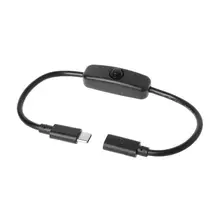 Type C Male to Female USB-C Extension Cable Switch for Raspberry Pi 4 Android Linear Power Supply Power Electrical Power Supply Type C Male to Female USB-C Extension Cable Switch for Raspberry Pi 4 Android Linear Power Supply Power Electrical Power Supply