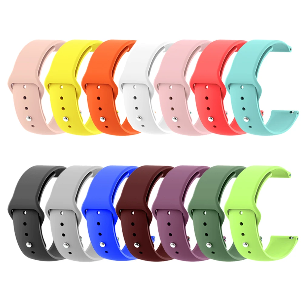 watch strap For Amazfit Bip Silicone 20 22mm Colorful Watchband for Samsung Galaxy Watch Active 42mm 46mm Gear S2 S3 wrist Band
watch strap For Amazfit Bip Silicone 20 22mm Colorful Watchband for Samsung Galaxy Watch Active 42mm 46mm Gear S2 S3 wrist Band