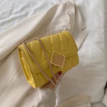 Lingge Chain Women's Bag 2020 New Fashion All-match Bag Foreign Style Texture Single-Shoulder Crossbody Bag
Lingge Chain Women's Bag 2020 New Fashion All-match Bag Foreign Style Texture Single-Shoulder Crossbody Bag