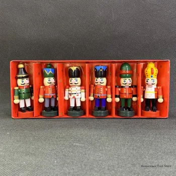 6pcs/set Color Nutcracker Pendant Kit 6CM Wooden Puppet Christmas Tree Decoration Pendant Christmas Gift Creative Crafts
6pcs/set Color Nutcracker Pendant Kit 6CM Wooden Puppet Christmas Tree Decoration Pendant Christmas Gift Creative Crafts