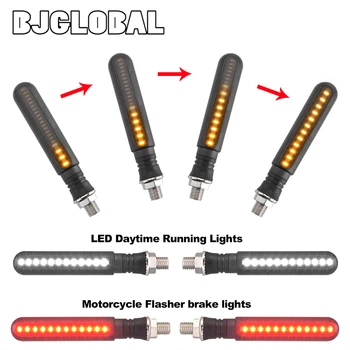 Universal Motorcycle Led Turn Signal Flowing Water Turn Signal & DRL Driving Lamp & Red Brake Stop Tail Light Flasher Indicators
Universal Motorcycle Led Turn Signal Flowing Water Turn Signal & DRL Driving Lamp & Red Brake Stop Tail Light Flasher Indicators