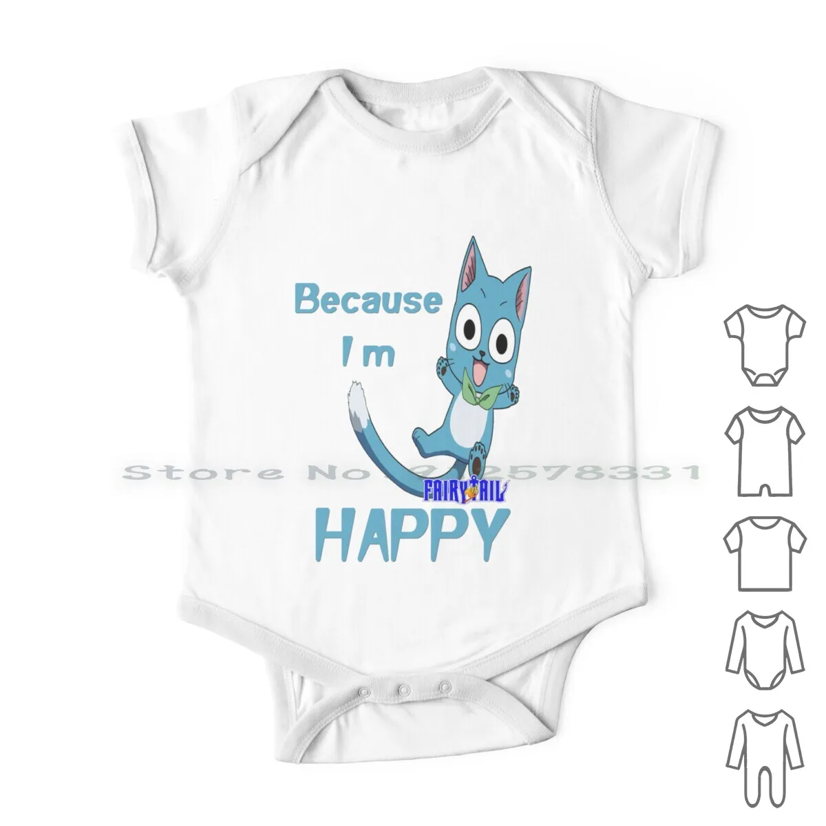 Because I'm Happy Newborn Baby Clothes Rompers Cotton Jumpsuits Fairy Tail Happy Natsu Erza Anime Manga Cartoon Geek Nerd
Because I'm Happy Newborn Baby Clothes Rompers Cotton Jumpsuits Fairy Tail Happy Natsu Erza Anime Manga Cartoon Geek Nerd