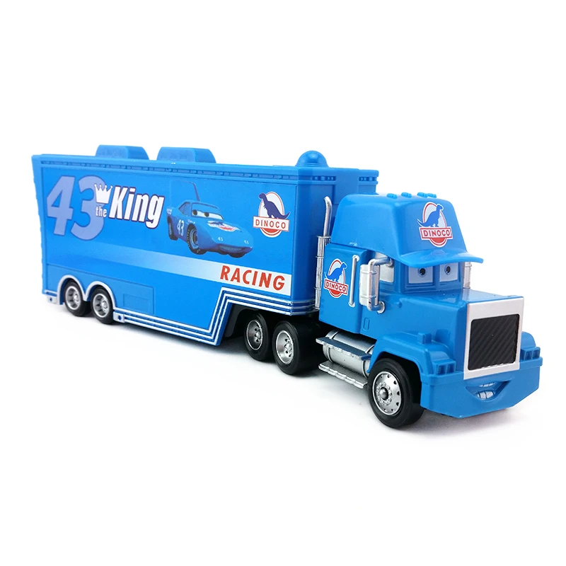 Disney Pixar Cars Mack Uncle No.43 грузовик King Racer's Truck 1:55 развивающие игрушки модель