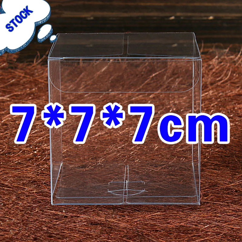 Wholesale 50PCS/Lot 7x7x7cm Clear PVC Packaging Boxes Transparent PVC Box Candy Box
Wholesale 50PCS/Lot 7x7x7cm Clear PVC Packaging Boxes Transparent PVC Box Candy Box