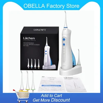 Lachen W3 Oral Irrigator Rechargeable Dental Cordless Water Flosser Teeth Shower 220ml Water Tank IPX7 Waterproof for Adult&Kids
Lachen W3 Oral Irrigator Rechargeable Dental Cordless Water Flosser Teeth Shower 220ml Water Tank IPX7 Waterproof for Adult&Kids