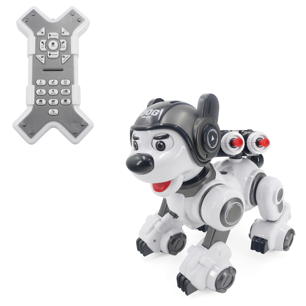 2.4G Remote Control Robotic Dog Interative Smart Singing Dancing Programmable Robot Puppy
2.4G Remote Control Robotic Dog Interative Smart Singing Dancing Programmable Robot Puppy