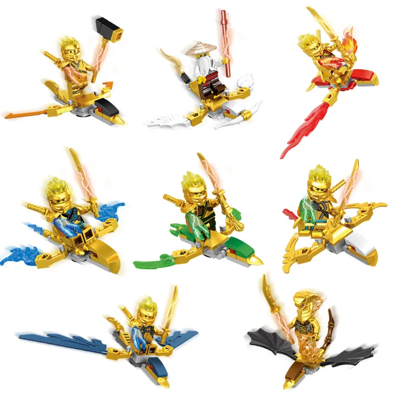 Creator New Yellow gold Ninja Dragon Small Size Building Blocks Compatible with ninjagoes Model Figures Bricks Toys for Children
Creator New Yellow gold Ninja Dragon Small Size Building Blocks Compatible with ninjagoes Model Figures Bricks Toys for Children
