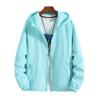 O Casaco Perfeito para Qualquer Ocasião: Jaqueta Casaca Feminina Casual à Prova de Vento 13 Women Basic Jackets 2021 Summer Causal Solid Thin Windbreaker Woman Hooded Coats Zipper Lightweight Jacket Famale veste femme