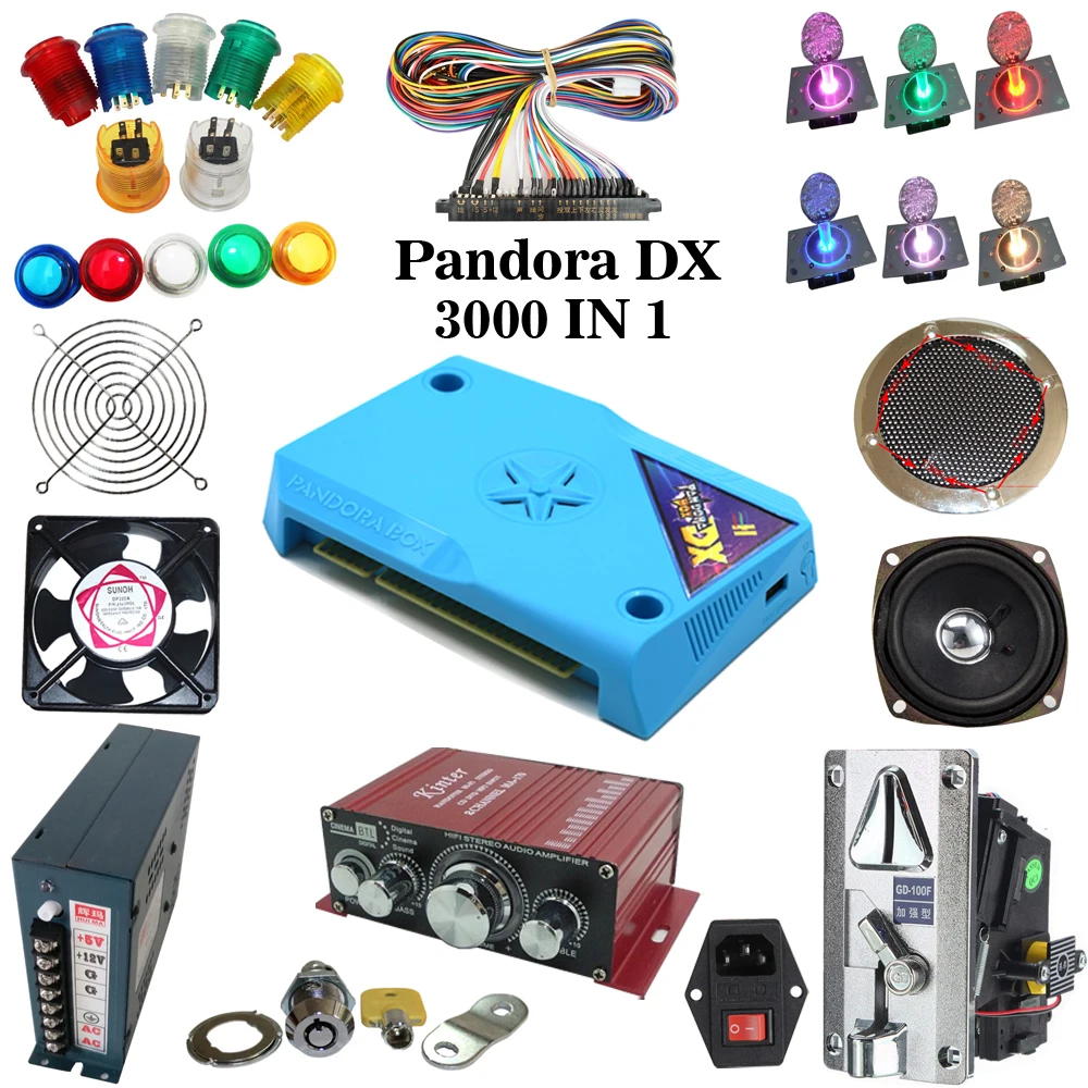 New products Pandora's DX Box Joystick Microswitches American Style Player Button To Build Up Arcade Cab Machine
New products Pandora's DX Box Joystick Microswitches American Style Player Button To Build Up Arcade Cab Machine