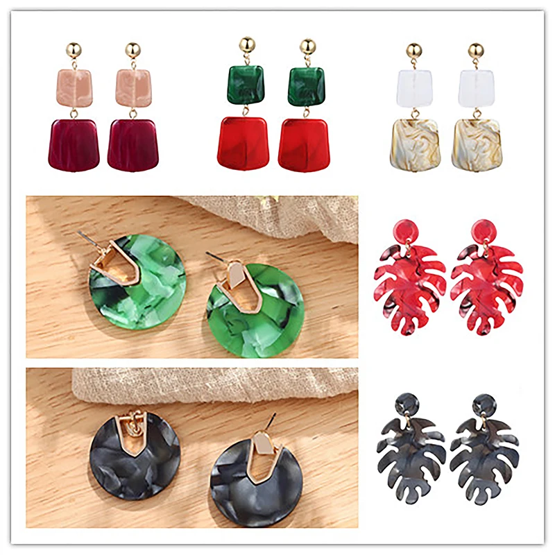 ZA Bohemian Statement Jewelry Geometric Earrings Acrylic Earrings Colorful Leaves Round Circle Earrings For Women Unique Brinco
ZA Bohemian Statement Jewelry Geometric Earrings Acrylic Earrings Colorful Leaves Round Circle Earrings For Women Unique Brinco