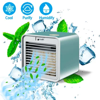 Portable Air Cooler Mini Air Conditioner LED USB Personal Space Cooler Fan Air Cooling Fan Rechargeable Humidifier Fan For Car 
Portable Air Cooler Mini Air Conditioner LED USB Personal Space Cooler Fan Air Cooling Fan Rechargeable Humidifier Fan For Car