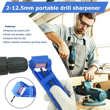 Drill Bit Sharpener 2-12.5mm Corundum Grinding Wheel Portable Powered Tool Kit Abrasive Tool Machine Power Tools