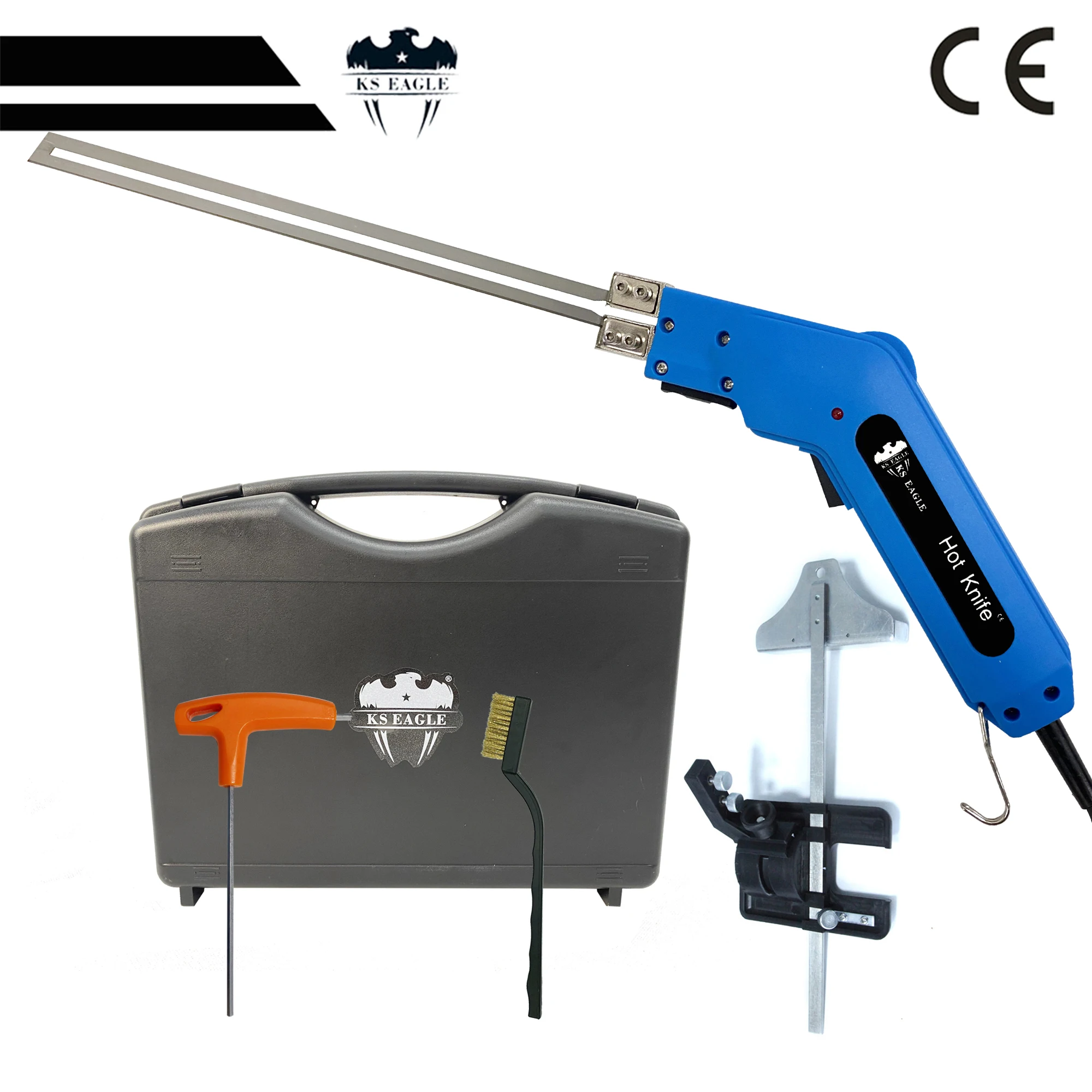 KS EAGLE Electric Hot Knife-Pro Foam Cutter Styrofoam Cutting Tool Kit- with Blades and Accessories,250W 110V
KS EAGLE Electric Hot Knife-Pro Foam Cutter Styrofoam Cutting Tool Kit- with Blades and Accessories,250W 110V