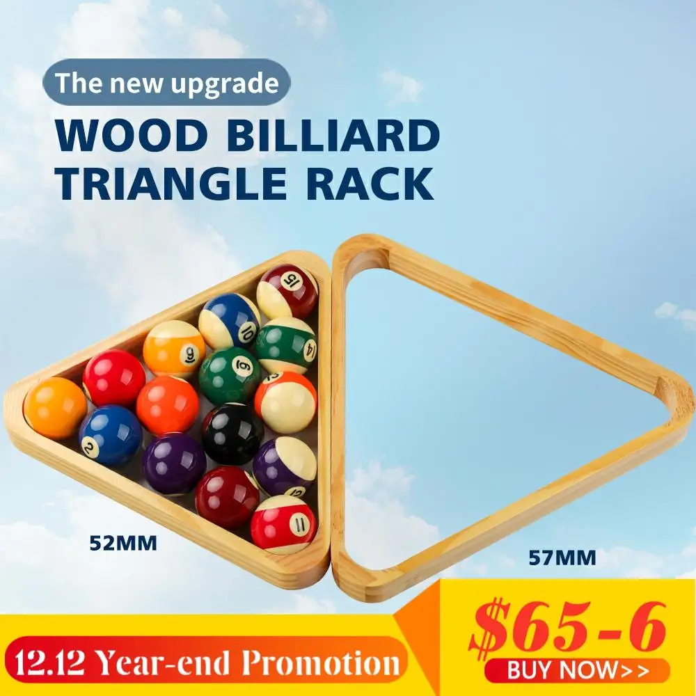 Wood Billiard Triangle Rack 525mm/572mm 8-Ball Triangle Solid Wood Material Professional Handmade Durable Billiards Accessories
Wood Billiard Triangle Rack 525mm/572mm 8-Ball Triangle Solid Wood Material Professional Handmade Durable Billiards Accessories