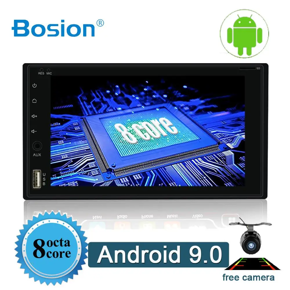 Bosion 96*170mm Octa Core Android 9.0 2 Din car dvd universal Car Audio Stereo Radio GPS 3/4G WiFi BT Car GPS Navigation SWC
Bosion 96*170mm Octa Core Android 9.0 2 Din car dvd universal Car Audio Stereo Radio GPS 3/4G WiFi BT Car GPS Navigation SWC