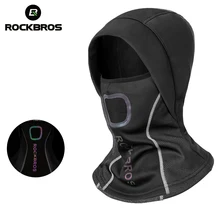 Rockbros inverno ciclismo boné velo térmica manter quente à prova de vento ciclismo máscara de esqui balaclava máscara de esqui de pesca chapéu headwear(China)