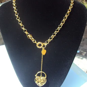 Ladies 3D Filigree Heart Pendant fixed Necklace Yellow Fine Solid Gold G/F Layered Eternal Classics
Ladies 3D Filigree Heart Pendant fixed Necklace Yellow Fine Solid Gold G/F Layered Eternal Classics