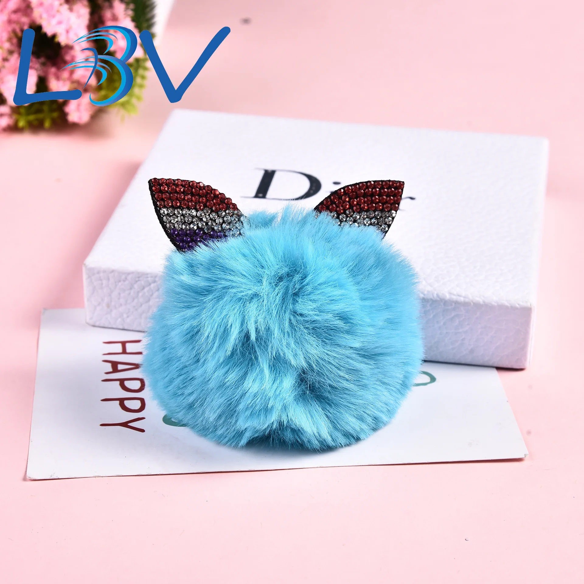 8cm Faux Rex Rabbit Hair Furry Ball Pendant Diamond Set Rabbit Eared Color Furry Ball Bag Women's Car Keychain Pendant
8cm Faux Rex Rabbit Hair Furry Ball Pendant Diamond Set Rabbit Eared Color Furry Ball Bag Women's Car Keychain Pendant