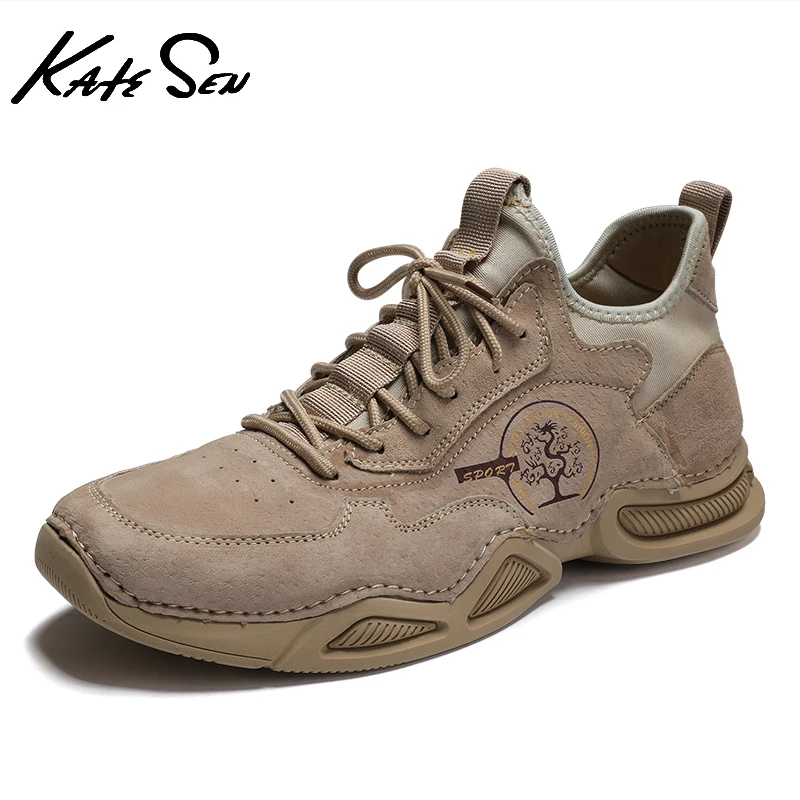 KATESEN New winter men's handmade leather boots Fashion outdoor non-slip motorcycle boots Comfortable soft flat boots big size
KATESEN New winter men's handmade leather boots Fashion outdoor non-slip motorcycle boots Comfortable soft flat boots big size