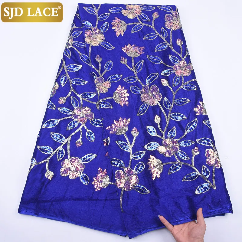 SJD LACE Nigerian Velvet Lace Fabric Sequins African Lace Fabric High Quality Velvet Laces With Sequined For Wedding Dress A2082
SJD LACE Nigerian Velvet Lace Fabric Sequins African Lace Fabric High Quality Velvet Laces With Sequined For Wedding Dress A2082