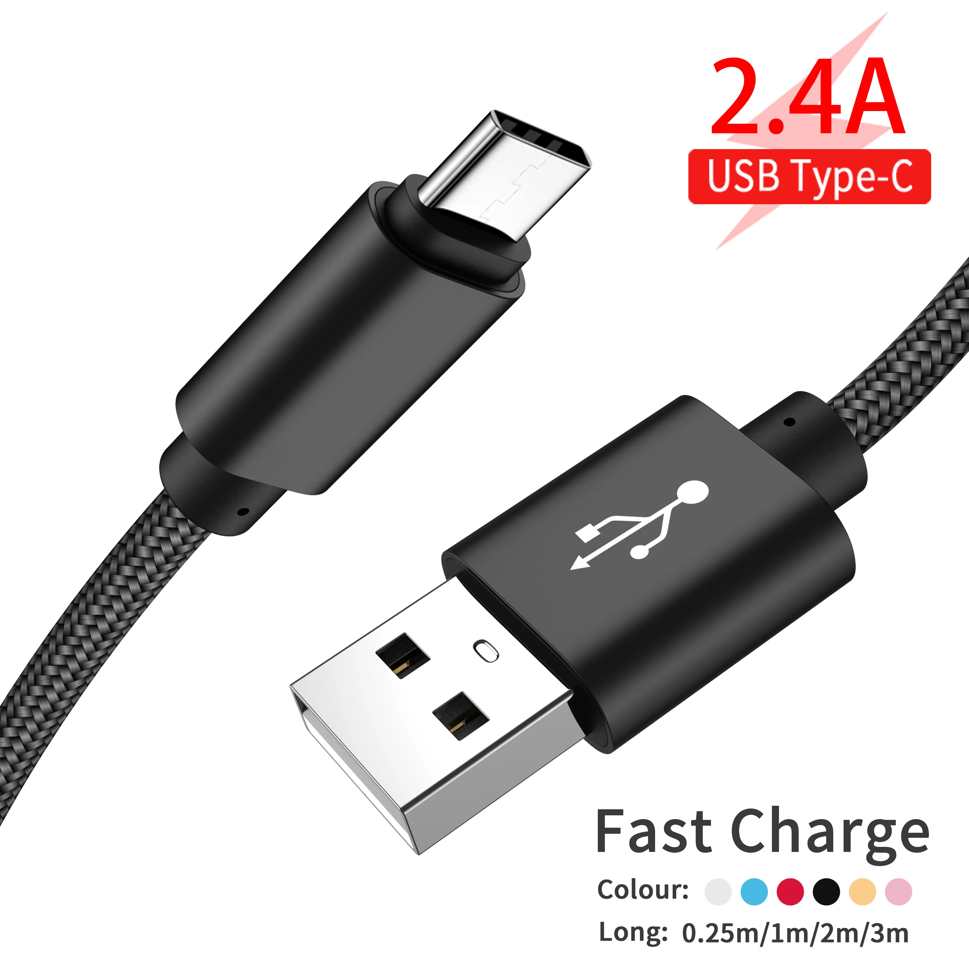 SIMVICT USB Type C Cable for Samsung S8 S9 Fast Charge 2.4A Cable USB C Quick Charging for Xiaomi Huawei P30 USB-C Charger Wire
SIMVICT USB Type C Cable for Samsung S8 S9 Fast Charge 2.4A Cable USB C Quick Charging for Xiaomi Huawei P30 USB-C Charger Wire