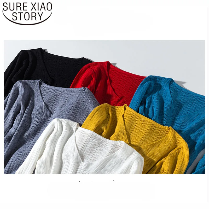 2019 Autumn/winter Fashion Women Sweaters Long Sleeve V-neck Knitted Sweaters Pullovers Casual Solid Soft Sweater Women 5794 50
2019 Autumn/winter Fashion Women Sweaters Long Sleeve V-neck Knitted Sweaters Pullovers Casual Solid Soft Sweater Women 5794 50