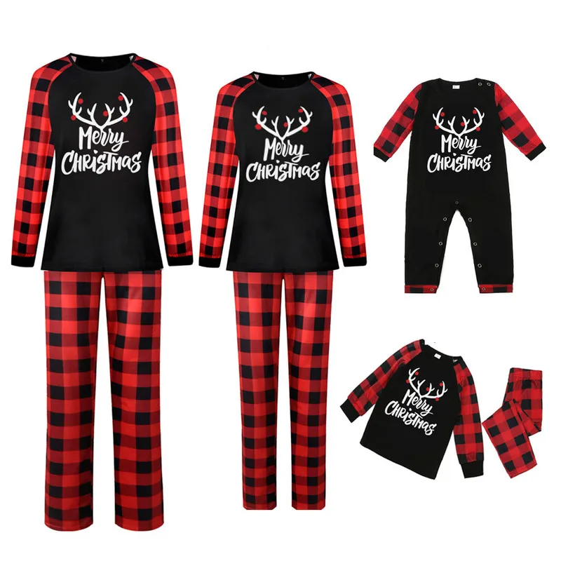 Christmas Family Pajamas Set Deer Adult Kid Matching Clothes Top Pants Sleepwear Baby Romper Homewer Pyjamas Women Autumn 2020
Christmas Family Pajamas Set Deer Adult Kid Matching Clothes Top Pants Sleepwear Baby Romper Homewer Pyjamas Women Autumn 2020