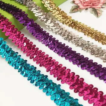 20Yards Gold Red Blue Elastic Sequins Lace Trim Ribbon For Latin Dance Dress Costume Decoration Sewing Supplies Paillette Lace
20Yards Gold Red Blue Elastic Sequins Lace Trim Ribbon For Latin Dance Dress Costume Decoration Sewing Supplies Paillette Lace