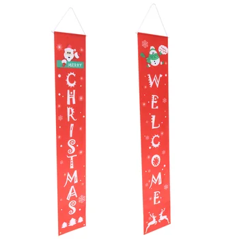 1 Pair Christmas Couplets Creative Durable Practical Christmas Supplies Banners Adornment Hanging Banners for Home Office
1 Pair Christmas Couplets Creative Durable Practical Christmas Supplies Banners Adornment Hanging Banners for Home Office