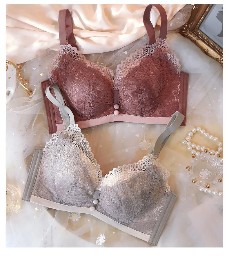 

Sexy lingerie women comfortable without steel ring thick cups gathered bra adjusted to receive a pair of breast bras lingerie