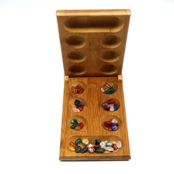 Classics Folding Bamboo Mancala Board Game Strategy Games with 72pcs Glass Bead R7RB
Classics Folding Bamboo Mancala Board Game Strategy Games with 72pcs Glass Bead R7RB