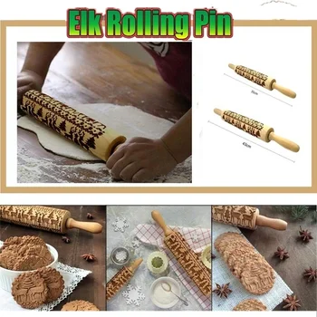 2021 Hot sale Wooden Rolling Pin for Christmas Embossing with Pattern Fondant Cake Dough Patterned Roller Baking Biscuit Tool
2021 Hot sale Wooden Rolling Pin for Christmas Embossing with Pattern Fondant Cake Dough Patterned Roller Baking Biscuit Tool