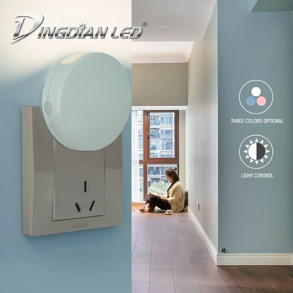 LED Night Light Mini Light Sensor Control 1.1W AC220V Warm White Nightlight Lamp For Hallway Living Room Bedroom Lighting
LED Night Light Mini Light Sensor Control 1.1W AC220V Warm White Nightlight Lamp For Hallway Living Room Bedroom Lighting