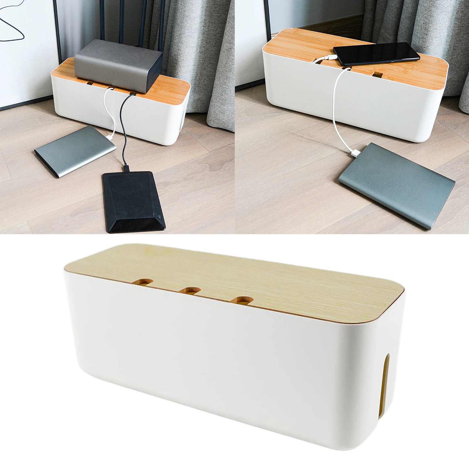 Dustproof Cable Management Box Cord Organizer 14x5" Cover Conceal Hide Wire Plug
Dustproof Cable Management Box Cord Organizer 14x5" Cover Conceal Hide Wire Plug
