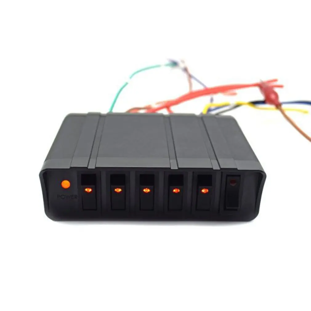 Car And Boat 6-Digit 3Pin Round Switch Panel Control System With Wiring Combination With Mounting Bracket
Car And Boat 6-Digit 3Pin Round Switch Panel Control System With Wiring Combination With Mounting Bracket