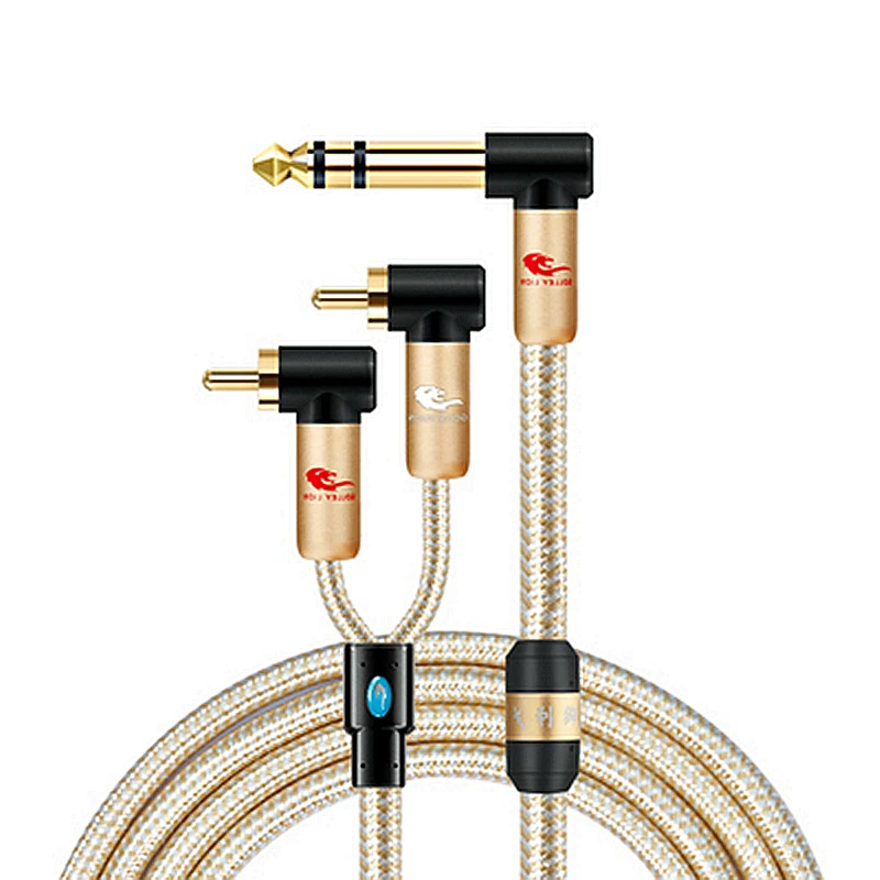 1/4 Inch TRS 6.35mm to 2 x RCA Male Audio Cable Amplifier Mixer DVD Home Stereo Speaker System Y Splitter Shielded Cords
1/4 Inch TRS 6.35mm to 2 x RCA Male Audio Cable Amplifier Mixer DVD Home Stereo Speaker System Y Splitter Shielded Cords